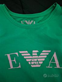 maglietta armani verde 