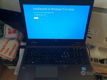 portatile hp pro i5 8gb ram e ssd veloce 