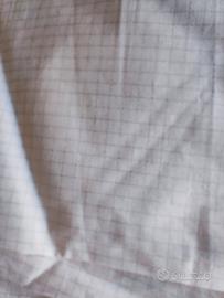 Coppia 2 lenzuola 80x200 con trama in Argento 