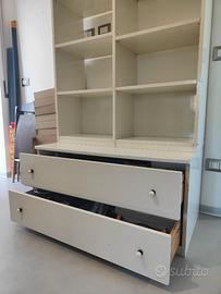 mobile libreria cassettiera