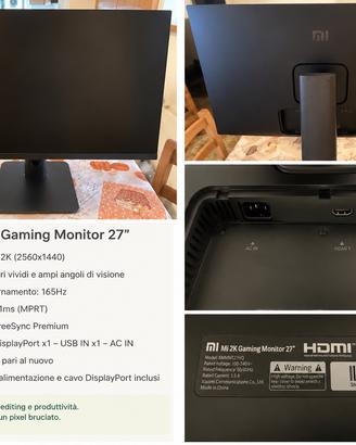 Xiaomi 2K Gaming Monitor 27