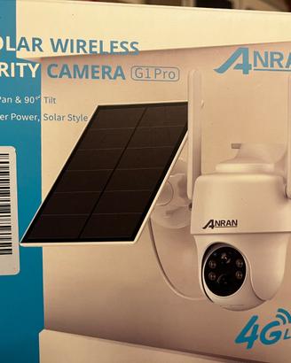 Wireless camera con pannello solare