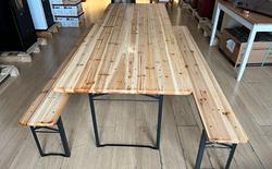 PANCHE TAVOLI LEGNO GAMBE SET BIRRERIA SAGRE FESTE