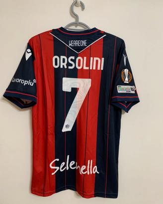 Maglia Calcio Bologna Orsolini patch Europa League