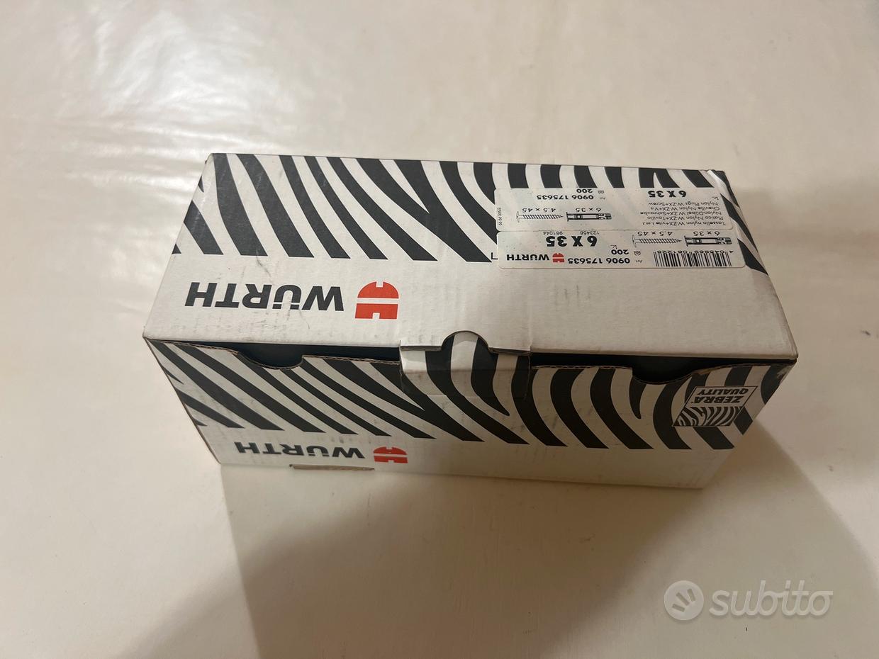 Tasselli Nylon 10x40 Mm Con Viti - Confezione Da 50 Pezzi Per Muratura - Foto 12