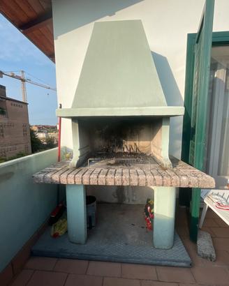 BARBECUE IN CEMENTO BETON ARDENTE 150x90x235h