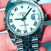 Rolex DJ 41 126334 bianco romani jubilee 2024 full