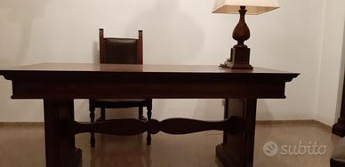Tavolo/scrivania in noce, fatto a mano