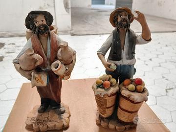 Coppia di pastori in terracotta siciliana 