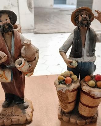 Coppia di pastori in terracotta siciliana 