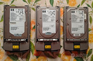 Lotto 3 Hard Disk Server SCSI HP Ultra320