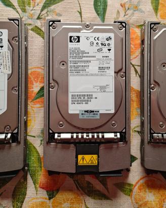 Lotto 3 Hard Disk Server SCSI HP Ultra320