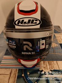 Casco HJC RPHA 91 Blat  bianco/blu/rosso XL -