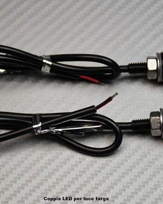 Coppia LED per luce targa
