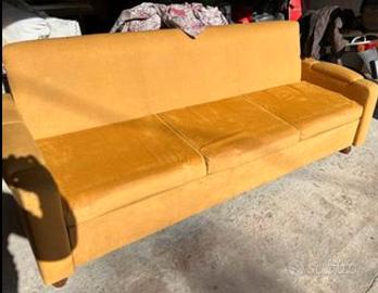 Divano letto singolo a 3 posti piu 2 poltrone