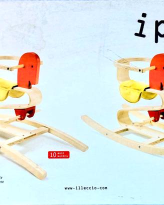 Cavallo dondolo legno design IPPO-Il Leccio