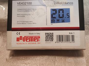 Vemer Thalos termostato ambiente a parete , 2 batt