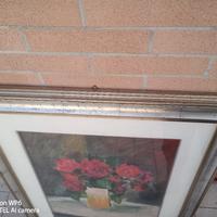 Quadro con cornice dipinto su tela 