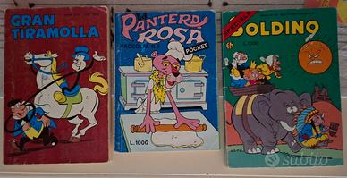 Fumetti Vintage Tiramolla, Soldino, Pantera Rosa