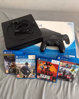 PlayStation 4 500GB, controller e 5 giochi