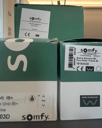 Somfy IB+ Lotto Smoove Soliris Sensore Nuovi