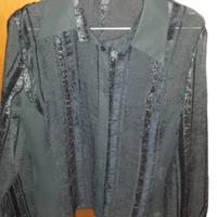 Camicia nera Paris Collection, taglia 46, con cost