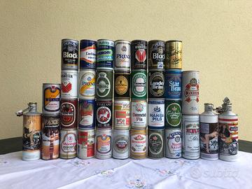 COLLEZIONE DI LATTINE DI BIRRA