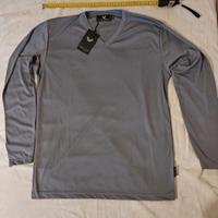 Maglia Maniche lunghe Grigia Lucida Nuova M