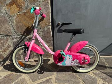 Bici bambina btwin misura 14