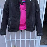 Giacca moto donna + casco + guanti