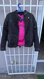 Giacca moto donna + casco + guanti