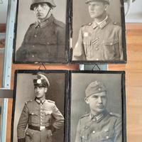 4 foto ritratto di soldati tedeschi ww2