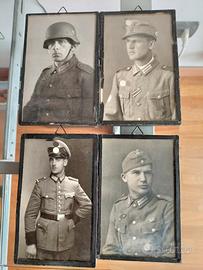 4 foto ritratto di soldati tedeschi ww2