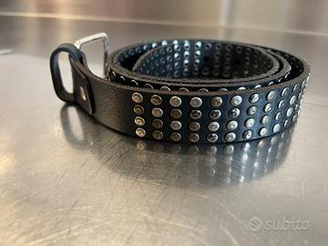 Cintura con borchie vera pelle.