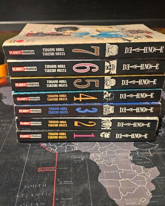 Death Note manga volumi 1-7 in italiano