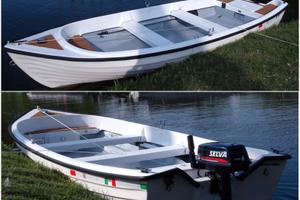 BARCA 5 m con CARRELLO e MOTORE ECCELLENTI CONDIZ