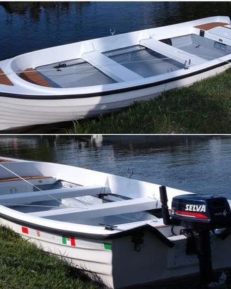 BARCA 5 m con CARRELLO e MOTORE ECCELLENTI CONDIZ