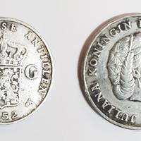 1 gulden antille olandesi 1952 regina giuliana