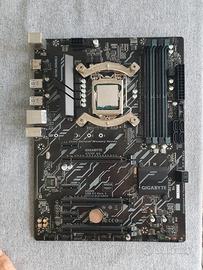 scheda madre gigabyte z370pd3, intel i7-9700k.
