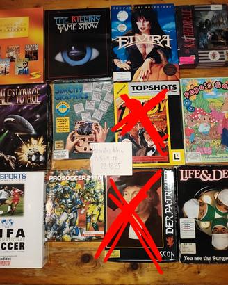 🕹️ Commodore Amiga: Vari Titoli Originali (Box)