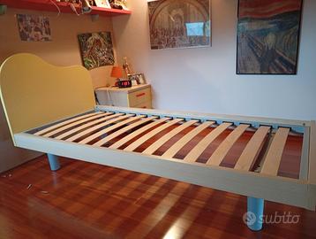 letto singolo con rete