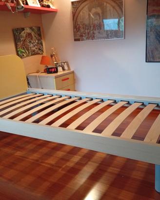 letto singolo con rete