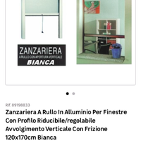 Zanzariera a rullo in alluminio per porte/balconi 