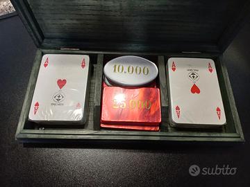 cofanetto carte in legno  nuovo 