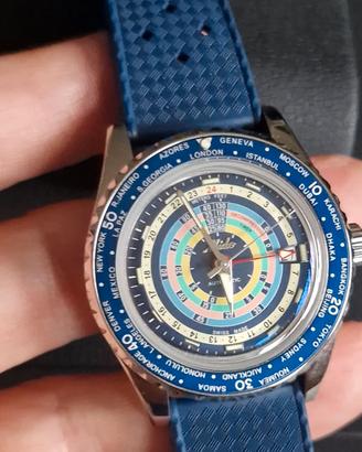 NUOVO Mido Ocean Star Worldtimer GMT Decompression
