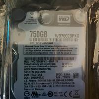 Hard Disk Western digital 2,5" da 750Gb