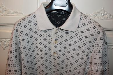 Polo Uomo Beige Lana VERSACE ISTANTE Vintage