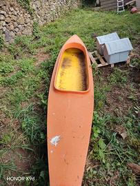 canoa in vetro resina