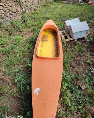 canoa in vetro resina