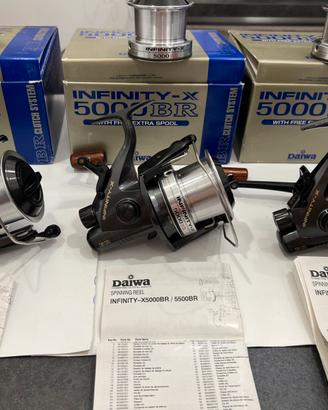 Mulinello 3 Daiwa Infinity X-5000BR+scatole+3 bobi